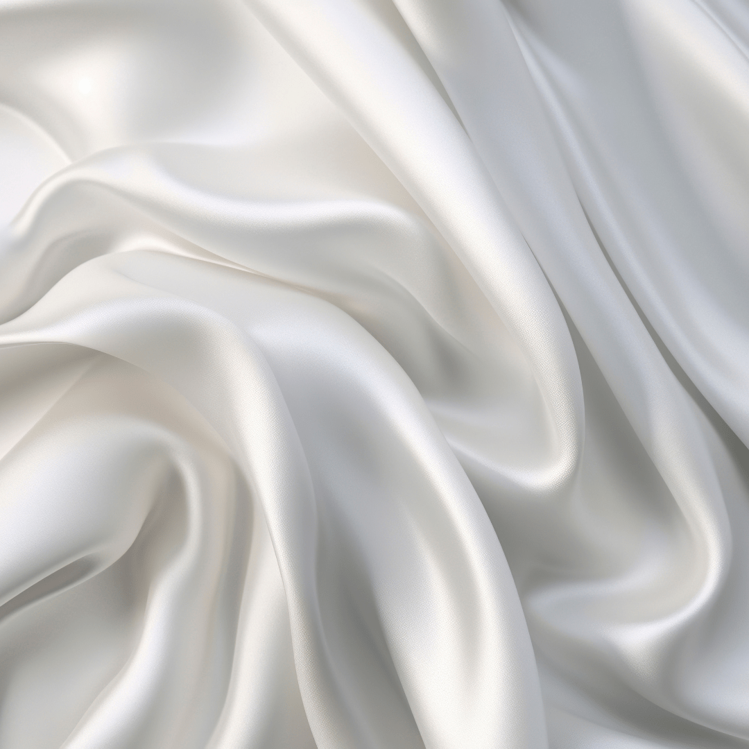 Close up of White Silk Pillowcase | Skylark+Owl Linen Co.