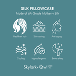 Skylark+Owl Silk Pillowcase Benefits of 6A Grade Mulberry Silk  | Skylark+Owl Linen Co.
