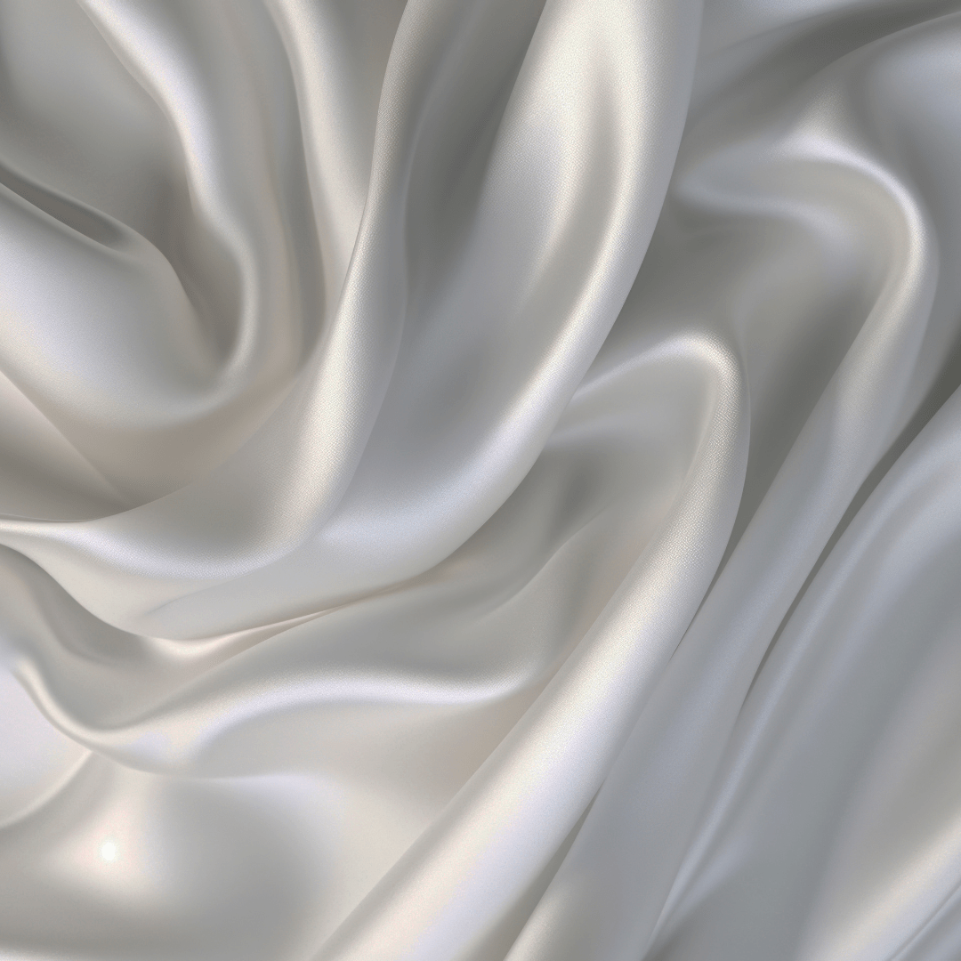 Close up of Silver Grey Silk Pillowcase  | Skylark+Owl Linen Co.