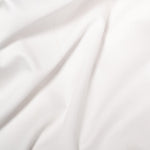 close up of white refined sateen sheet 