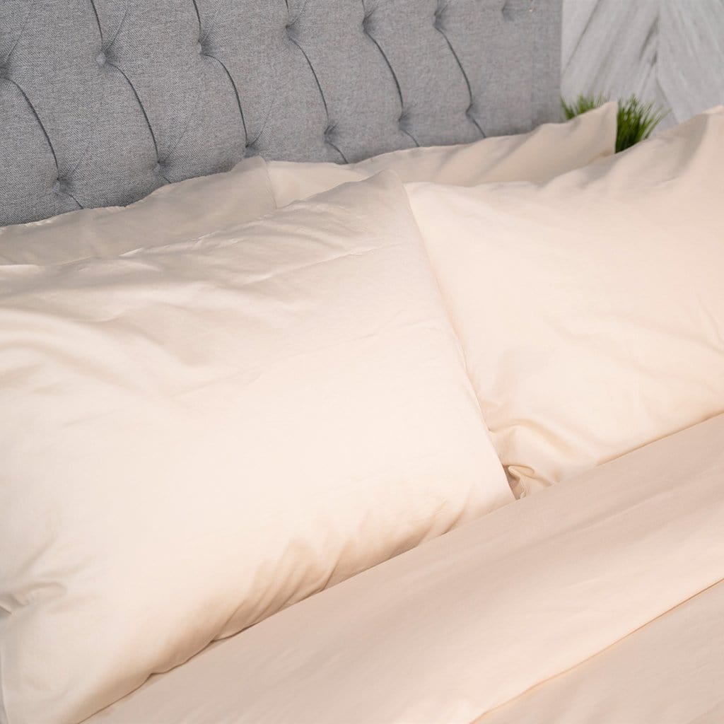 pillows featuring chalk washed sateen pillow cases