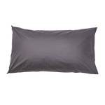 Essential Collection Percale Pillowcases in Charcoal | Skylark+Owl Linen Co.
