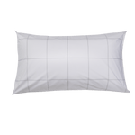 Essential Collection Percale Pillowcases in Light Grey Frame | Skylark+Owl Linen Co.