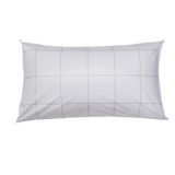 Essential Collection Percale Pillowcases in Light Grey Frame | Skylark+Owl Linen Co.