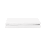 Folded white washed percale Pillowcases