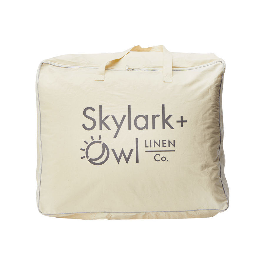 Down Alternative Duvet Blanket in Skylark + Owl casing