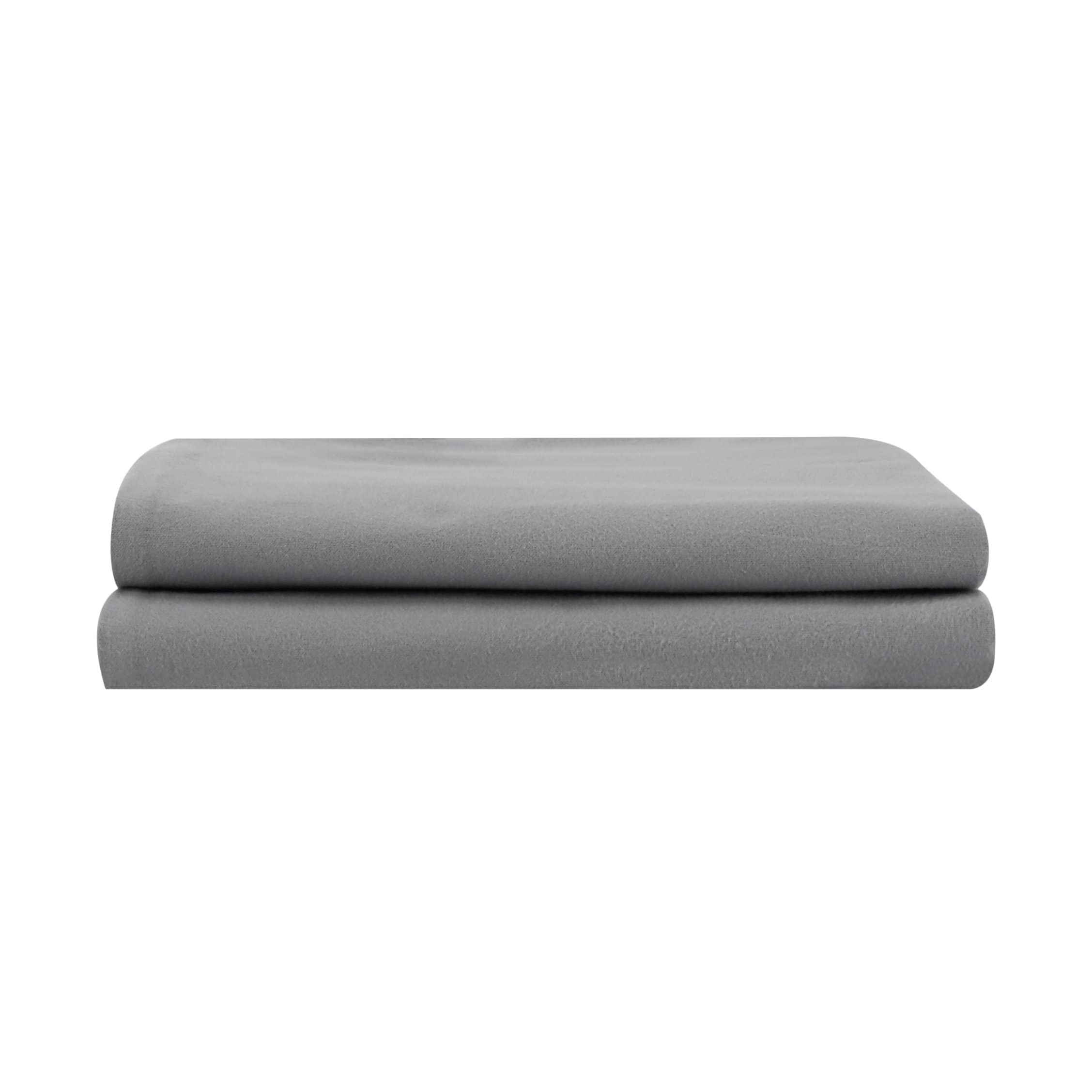 Organic Flannel Pillowcases in Pewter| Skylark+Owl Linen Co.