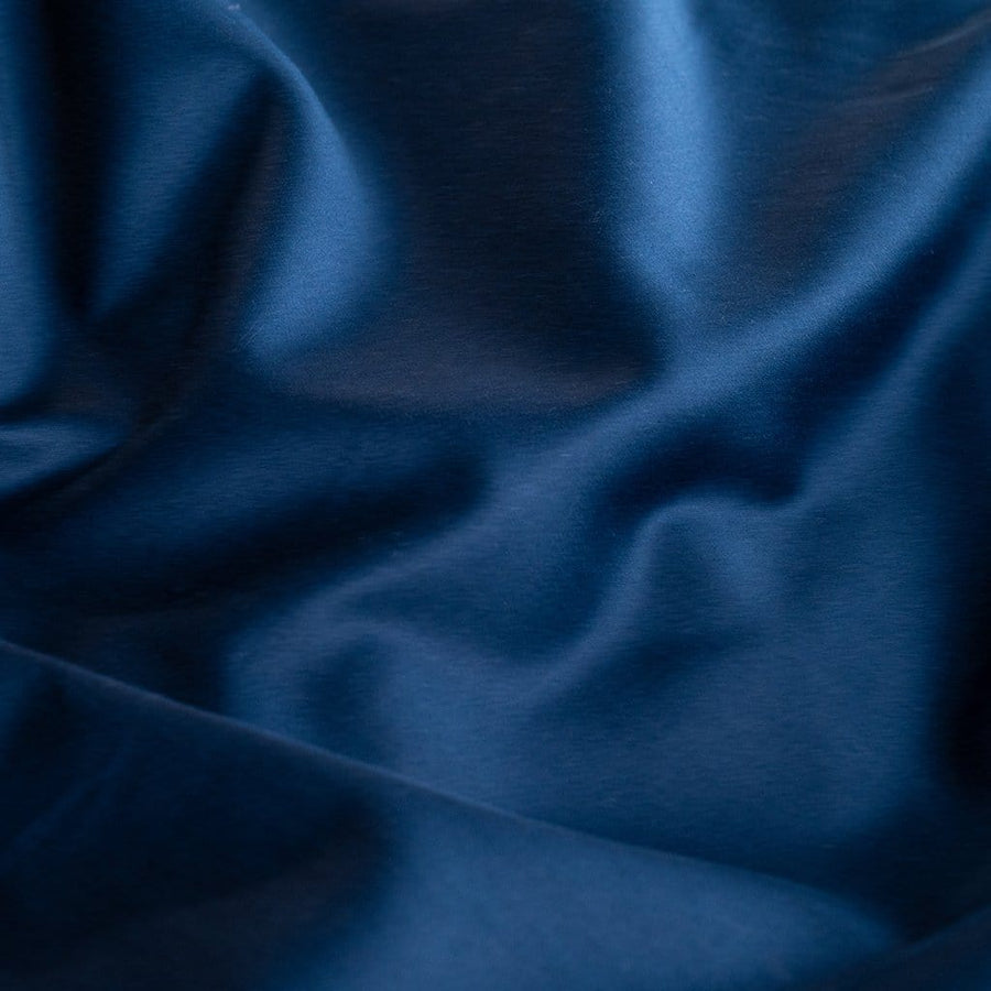 Close up of Refined Sateen Pillowcase in Navy