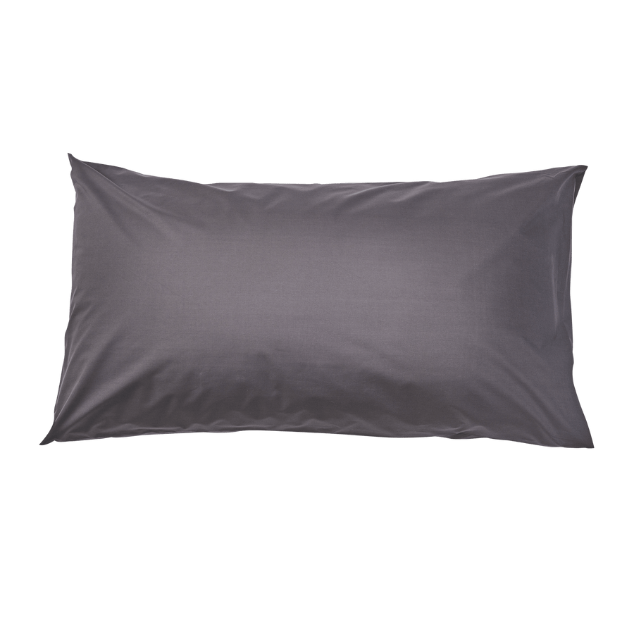 Essential Collection Percale Pillowcases in Charcoal | Skylark+Owl Linen Co.