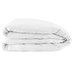 folded white washed sateen duvet cover