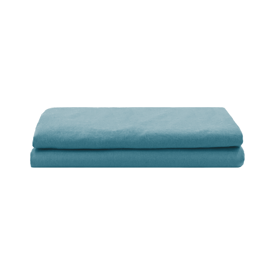 Folded Baltic Sea Washed PErcale Pillowcases